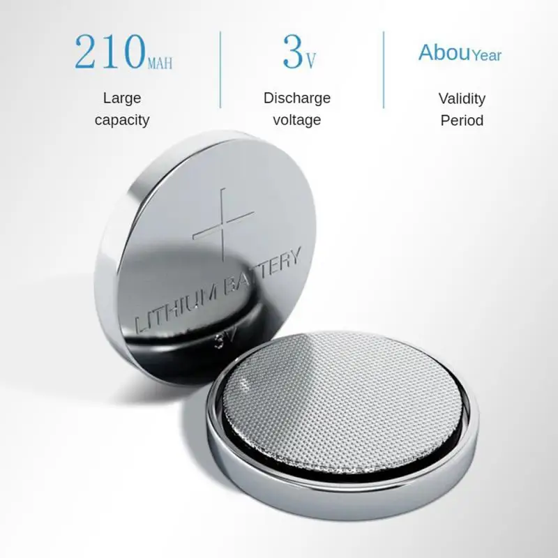 1PCS Lithium Coin Battery 240mAh High Capacity With Powerful 3V Output Button Cell Suitable For Tuners Durable