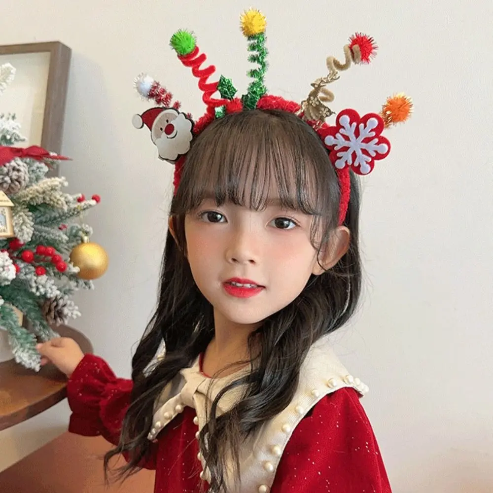 

Hair Accessories Christmas Headband Merry Chritmas Xmas Santa Claus Hair Hoop Headpiece Hairband Antler Hair Hoop Girls/Female