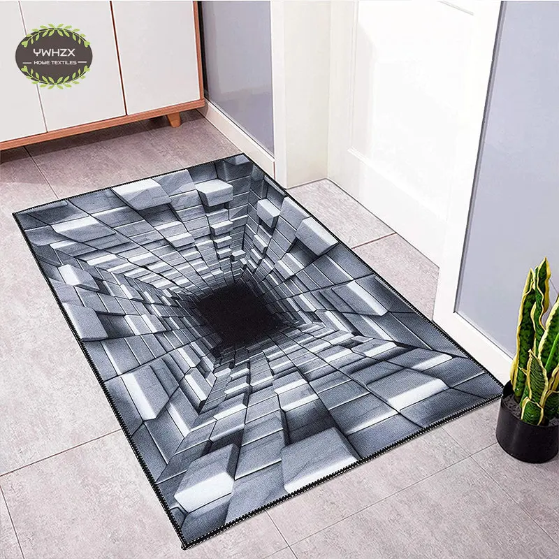 3D Optical Illusion Home Entrance Carpet Door Mat Rug Aesthetic Mats for Hallway on The Floor Home Coffee Table Decor Luxury