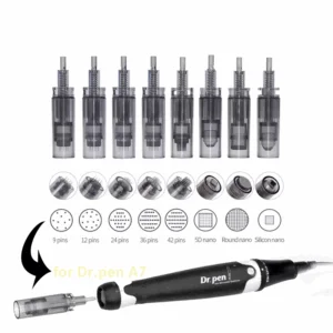 derma-pen-a7-agulhas-microagulhamento-ponta-cabeca-para-dr-pen-a7-cartucho-agulha-substituicao-24-36-42-pinos-3d-5d-nano-agulhas-redondas