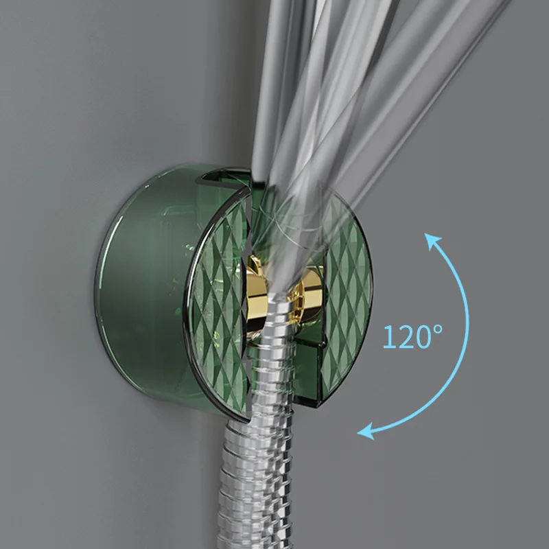 

Universal Shower Head Holder Adjustable Self-Adhesive Shower head Bracket Punch-free Wall Mount Suction Cup Hook SPA Bathroom