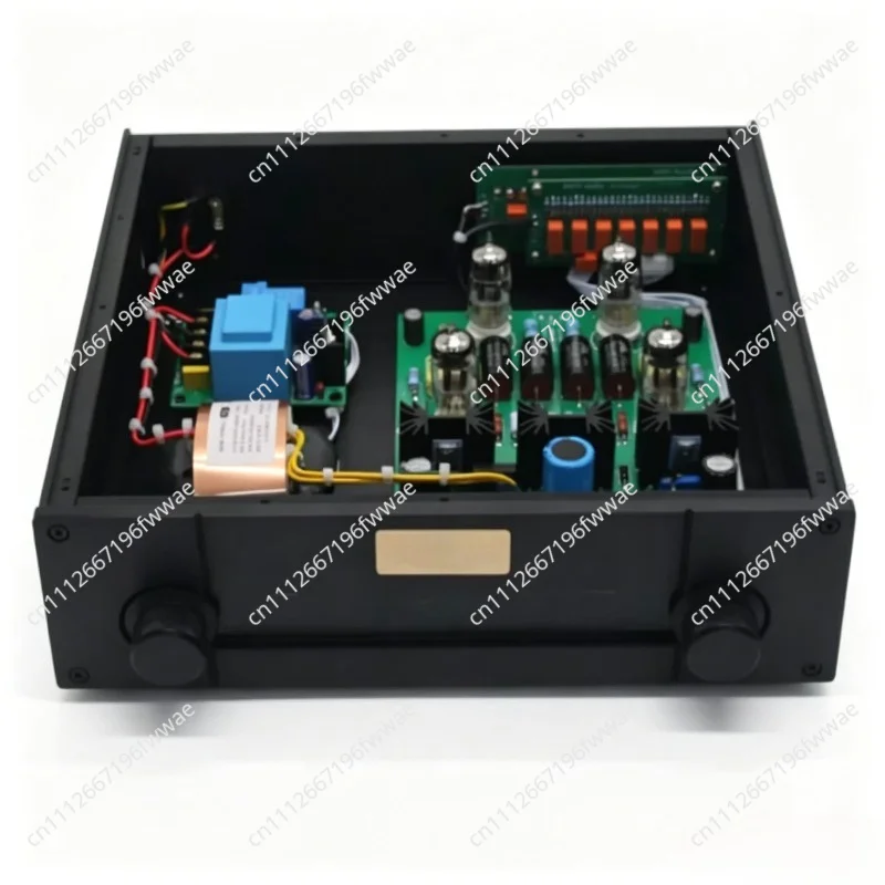 ybjHigh-End 12AU7 Tube Preamplifier - STR12A Reference SLP90 HiFi Stereo Pre-Amp with Remote Control for Audio Systems