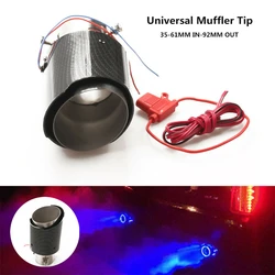 Led Exhaust Systems Pipe Escape With Light Exhuast Systems Auto Car Exhaust Backlight  Accessories 63-65mm Pipe Nozzle Luminous