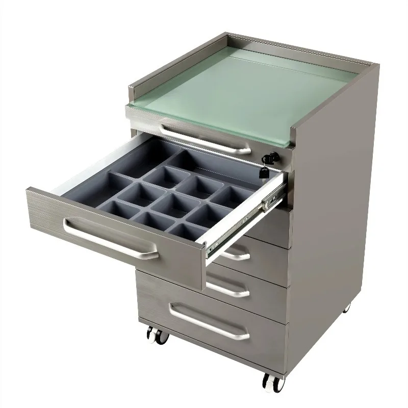 

High Quality Mobile Dental Cabinet Trolley with Drawers for Clinic Customized Equipment Furniture
