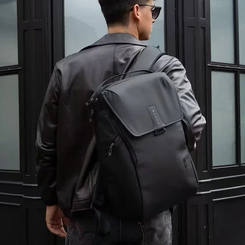 Mochila casual masculina e feminina, mochila escolar com compartimento para laptop, à prova d'água, designer de moda, mochilas de negócios