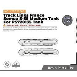 SSMODEL LYTG72065 1/72 Model Upgrade Parts Track Links France Somua S-35 Medium Tank For PS720135 Tank