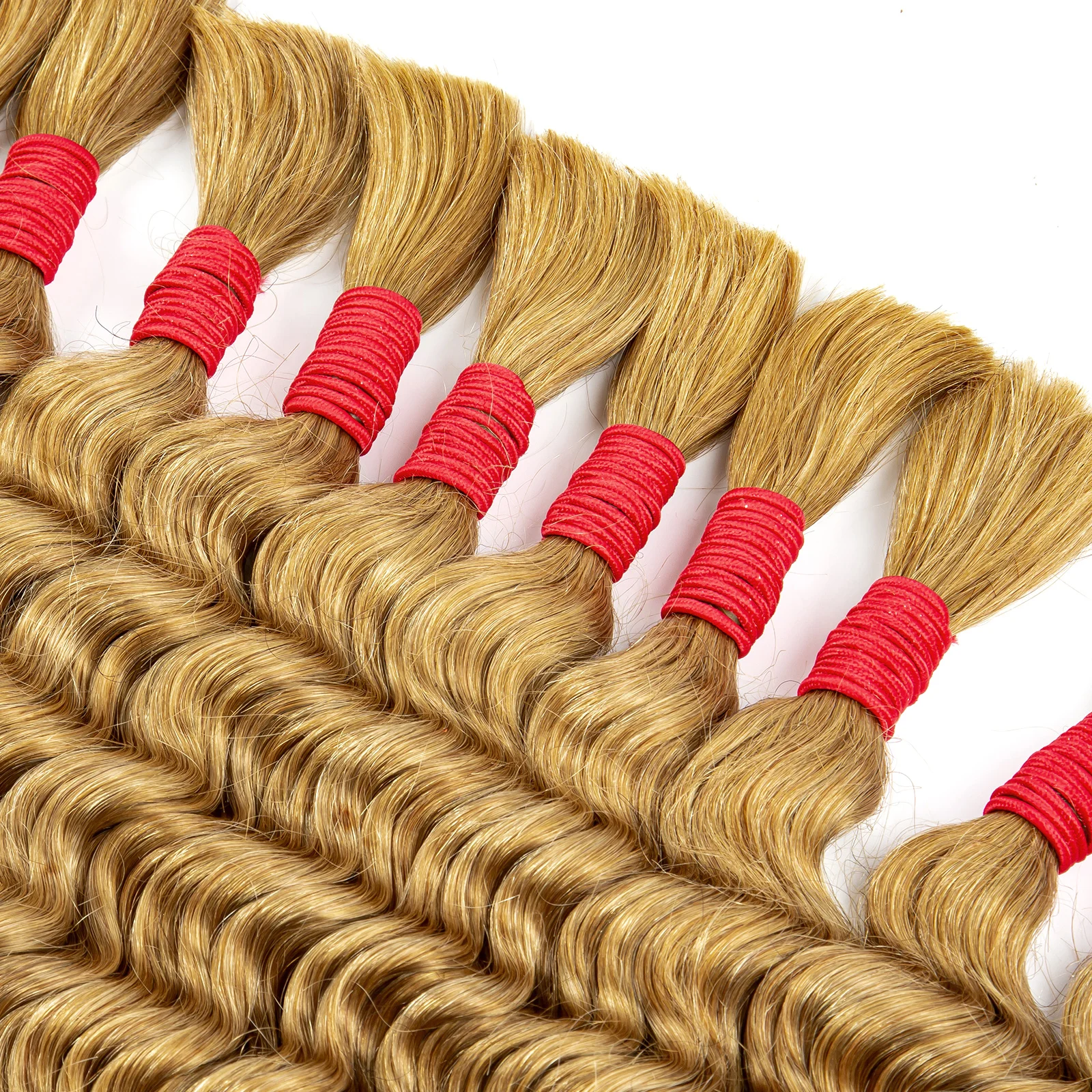 Diepe Golf Bulk Haar Voor Het Vlechten Van Natte En Golvende Micro Vlechten Geen Inslag Faux Diepe Golf Vlechten Hair Extensions Voor Box Boho Vlechten