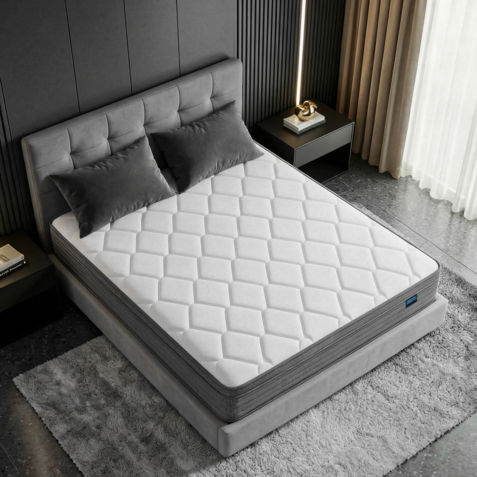 CD03 Springmatras 7-Zone Adaptieve Ondersteuning, 25cm Dik, Ademend & Huidvriendelijk, Medium Stevig Gevoel - Matras - afbeelding 2