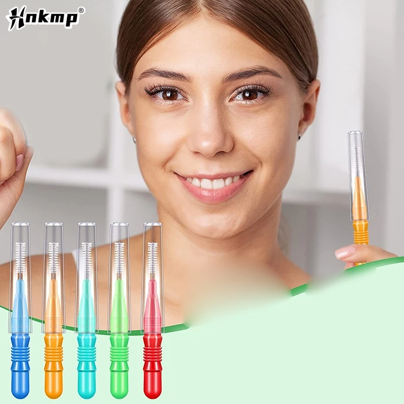 10Pcs I-Type Push Pull Interdental Brush Cleaning Between Teeth Oral Care Orthodontic I Shape Tooth Floss