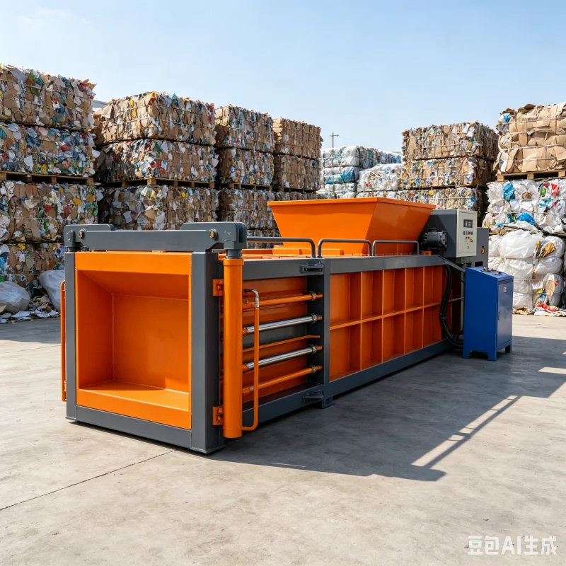 Corrosion Resistant Internal Compression Chamber Fully Automatic Horizontal Baler Process Chemical Plastic Scrap