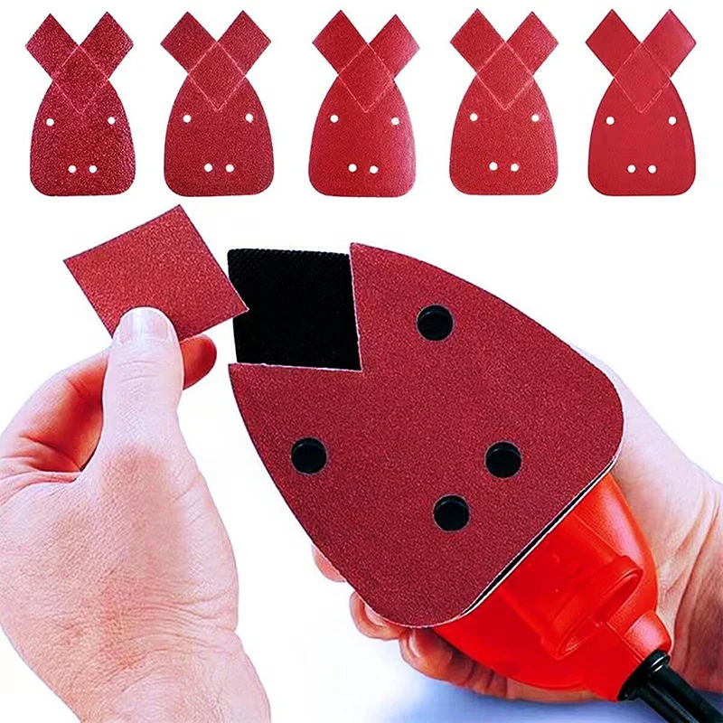 10/20/50Pcs Mouse Sanding Sheets Orbital Sandpaper For Black Decker Palm 60-400 Grit For Sanding And Polishing Abrasive Tools