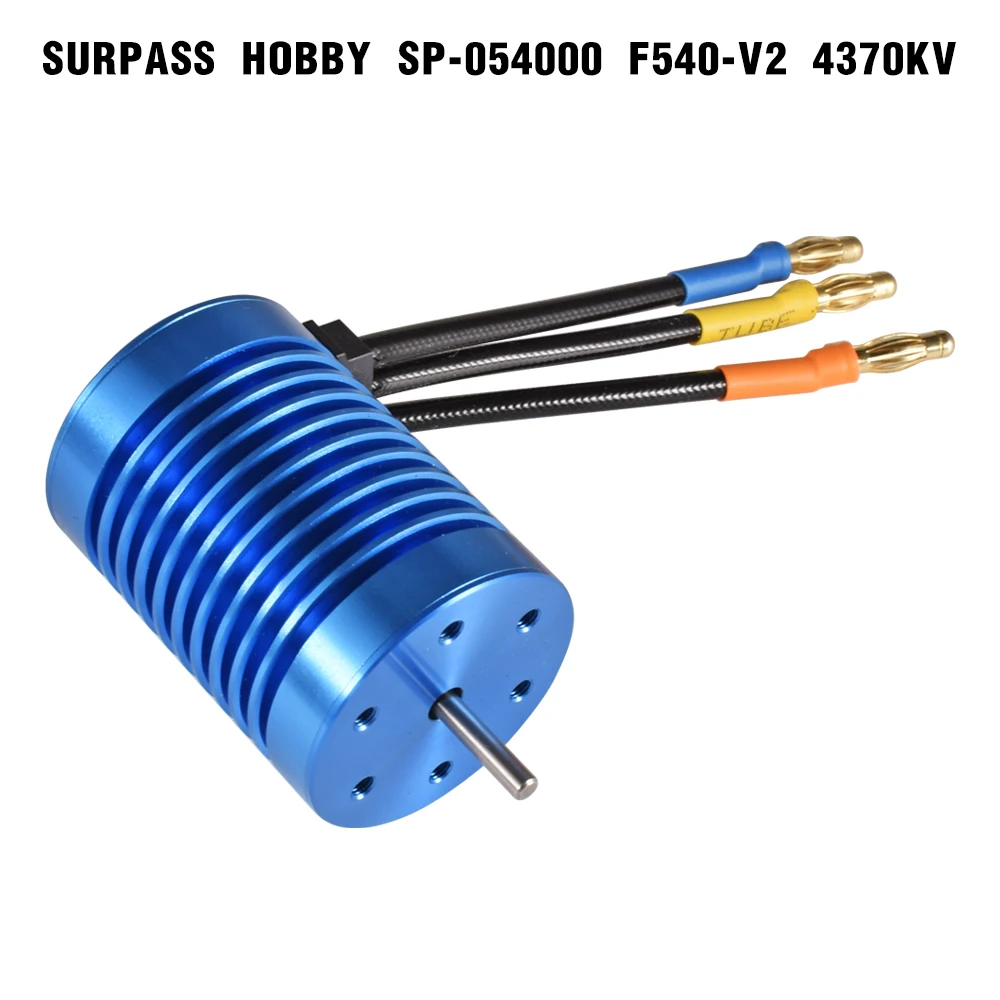 SURPASS HOBBY F540 4370KV Waterproof Brushless Motor with 45A ESC Combo for 1/10