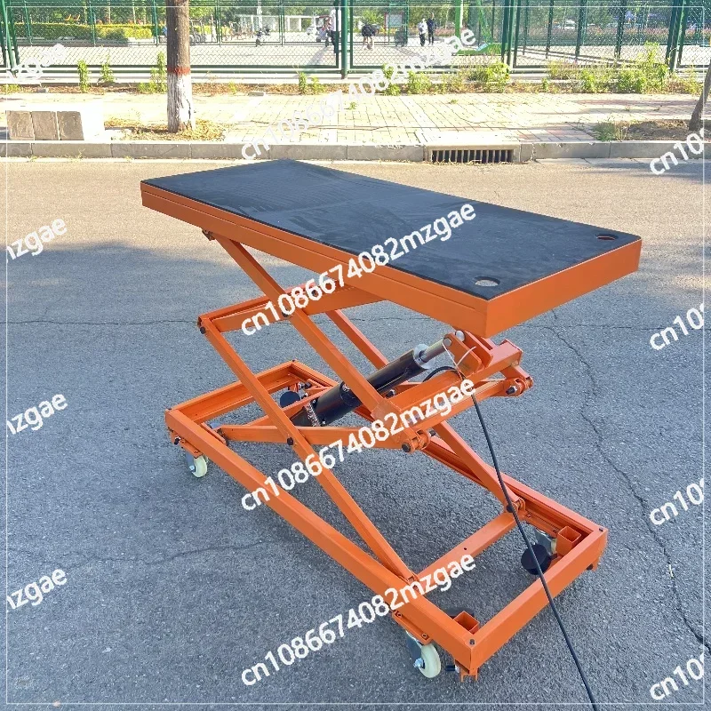 مقعد رفع هيدروليكي كهربائي، عربة تعمل بالقدم، ديكور متحرك فقط، بلاط تجصيص الجدران، عربة مسطحة #4