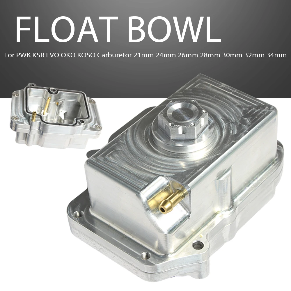 

CNC PWK Motorcycle Carburetor Bottom Float Bowl Fit For PWK KSR EVO OKO KOSO Carburetor 21/24/26/28/30/32/34mm