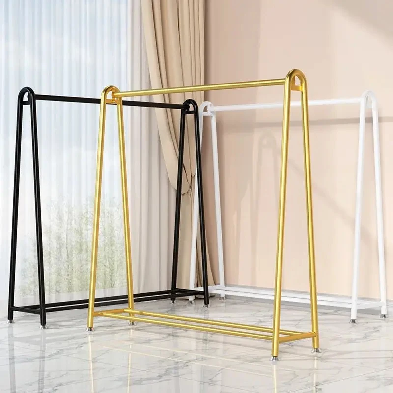 custom.Steel Powder Coated Golden Floor-to-Ceiling Customizable Five-Layer Display Rack Women's Children's