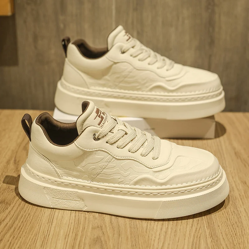 

2025 Men's New Autumn White Sneakers - Breathable Casual Shoes, Couple Style, Trendy & Best Selling