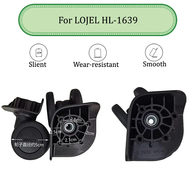 

For LOJEL HL-1639 Sliding Casters, Silent Suitcase, Wear-Resistant Universal Wheels, Suitcase Wheels, And Pulleys Replacement