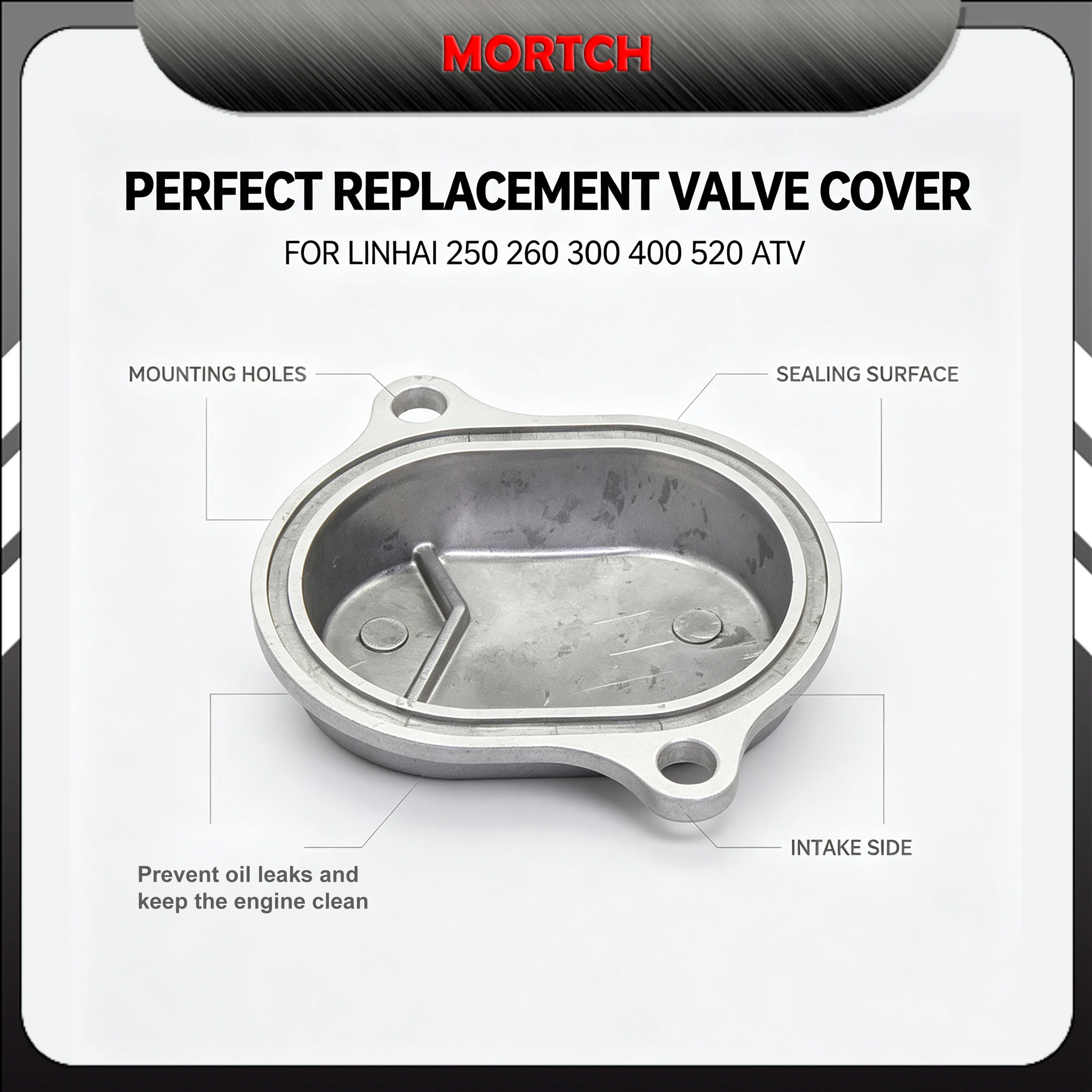 Valve Cover Intake Side 170M.1-1 22410 For Linhai LH250 LH300 LH400 Yamaha YP250 VOG 260 Engine Parts
