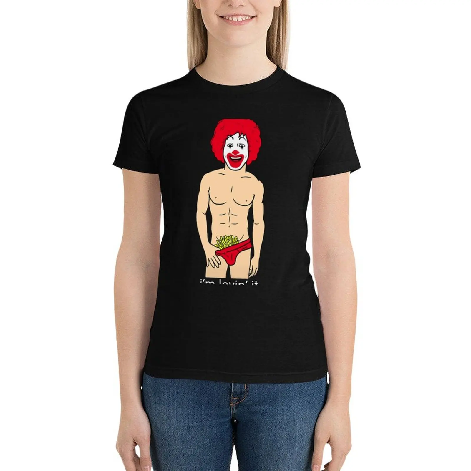 

Im Lovin It I'm Lovin' it T-Shirt cute tops plus size tops t shirts for Women graphic