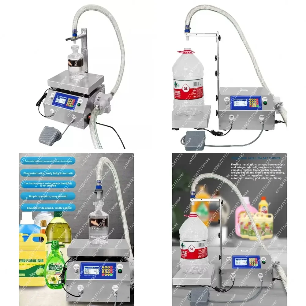 Large Flow Automatic Quantitative Liquid Weighing Edible Oil Fertilizer Laundry Detergent Filling Machine