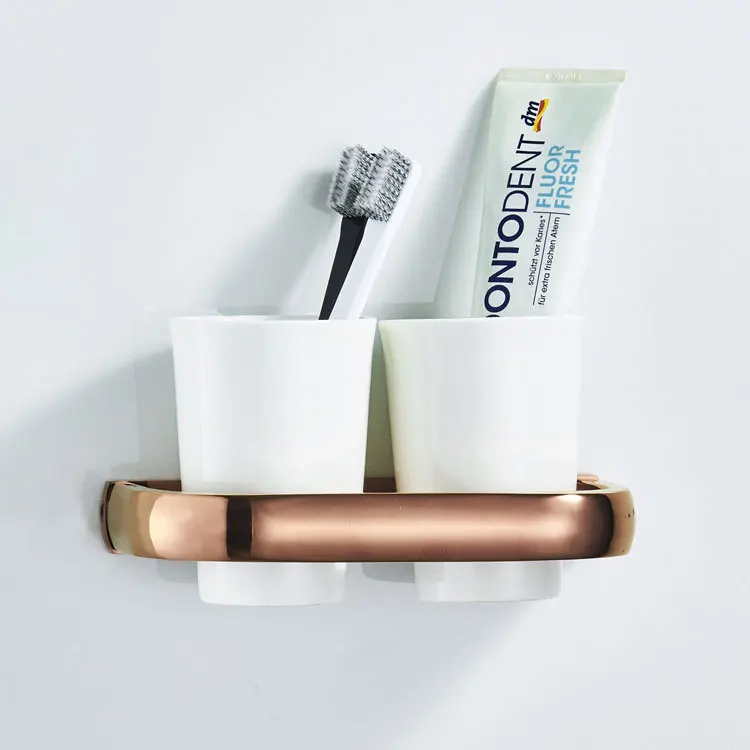 Bathroom Accessories Antique Bronze Tumbler Holder tooth brush cup Mouth rinse cup Bathroom Hardware