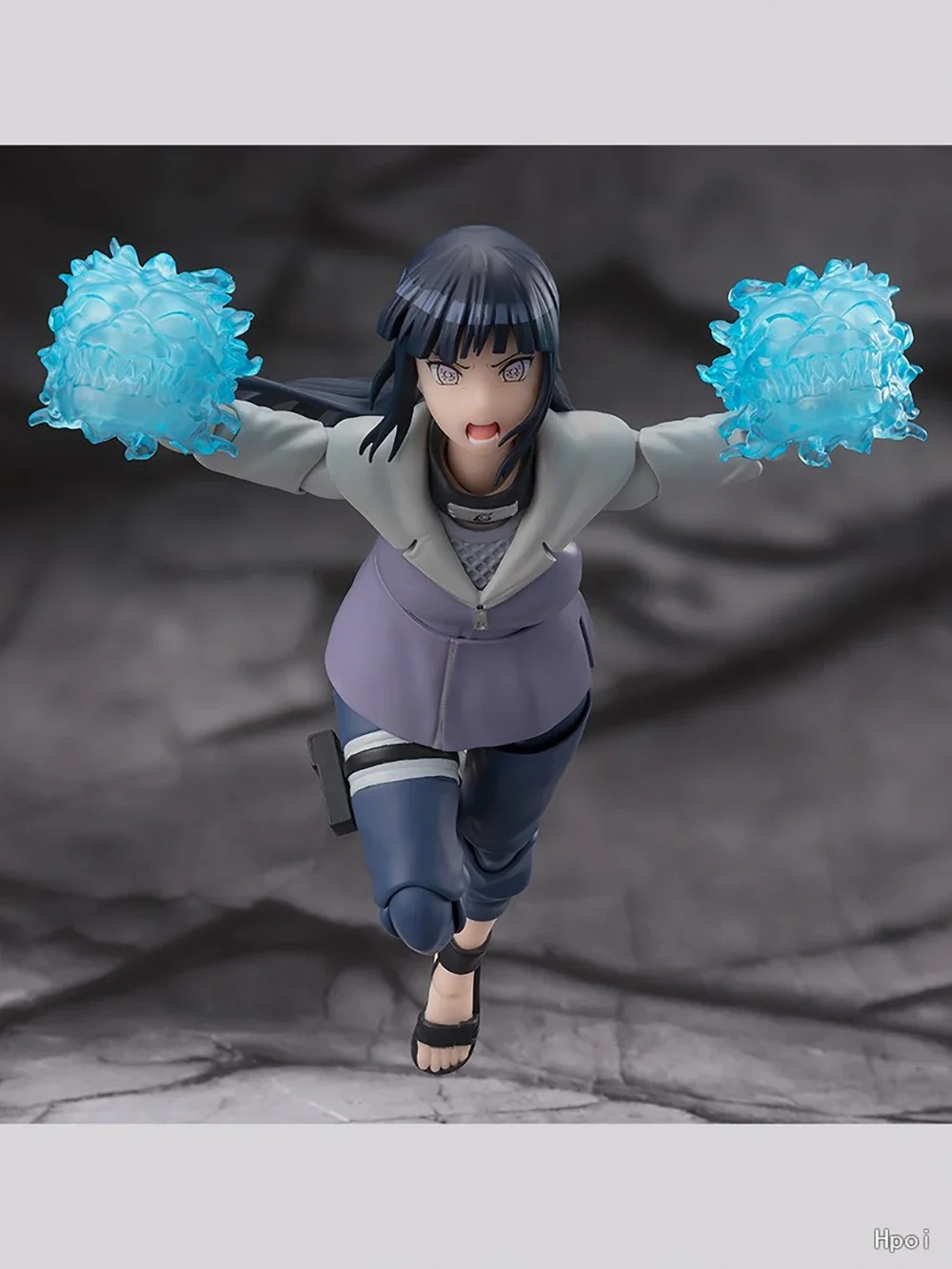 Original Bandai Naruto S.H.Figuarts SHF Hinata Hyuga Virtuous Byakugan Anime figura de acción modelo colección juguetes regalos