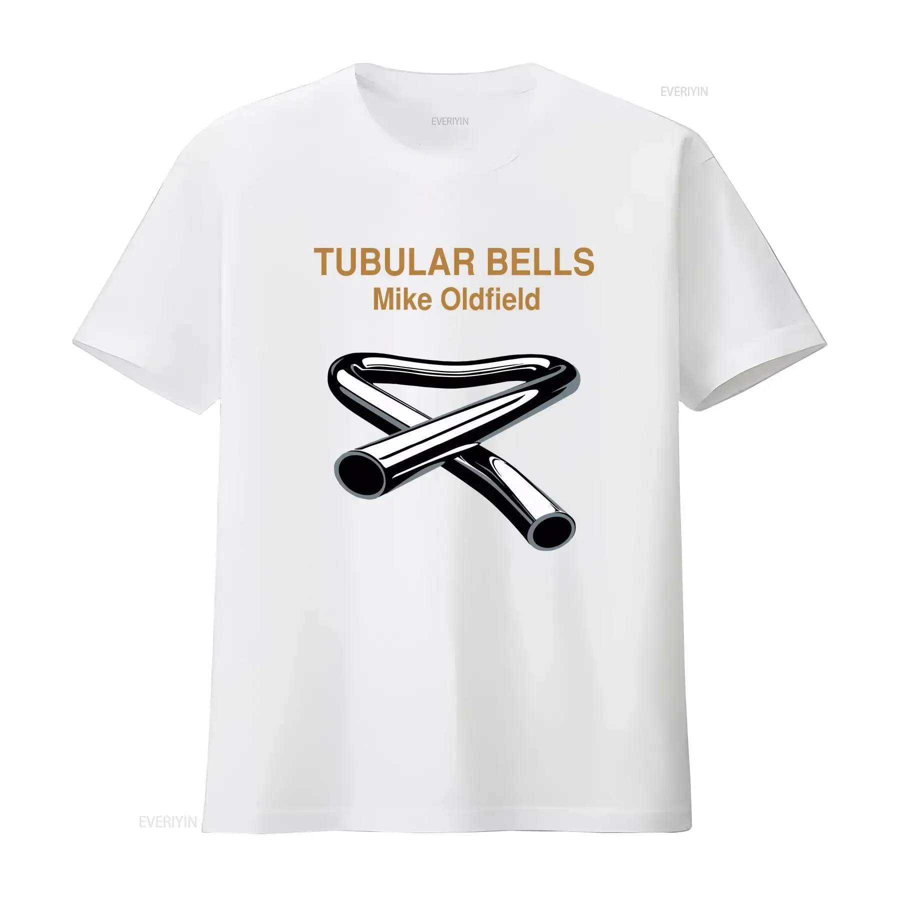 2025 نموذج جديد مايك أولدفيلد ألبوم أجراس أنبوبي تي شيرت AyersBedford قطن تي شيرت بأكمام طويلة عتيق عتيق مغسول