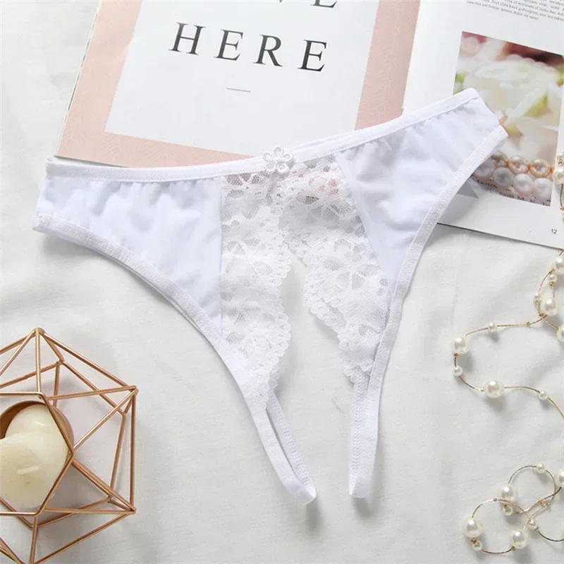ملابس داخلية نسائية مثيرة من الدانتيل مفتوحة المنشعب مفرغة على شكل حرف g ملابس داخلية بدون حمالات ملابس داخلية للمرأة