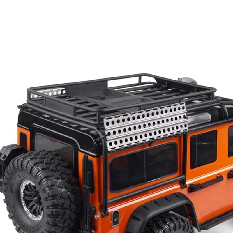 3 قطعة البلاستيك Rc صندوق تخزين السيارة أداة ل Traxxas Trx4 محوري Scx10 90046 D90 و 2 قطعة الفولاذ المقاوم للصدأ سلالم الرمل المجلس