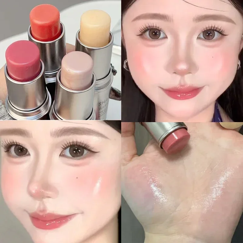 Water Light Highlight Blush Stick Shimmer Wodoodporny rozświetlacz do konturowania twarzy Trwały krem nawilżający Rozjaśniający kosmetyk do konturowania