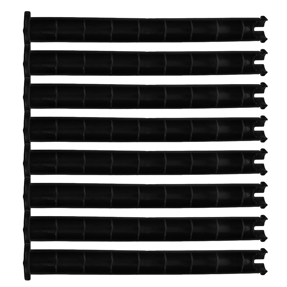 

8 Pcs Trash Can Latch Lid Lock Replacement Black Dustbin Lid Latch Fittings Sanitation Bucket Office Plastic Outdoor Use