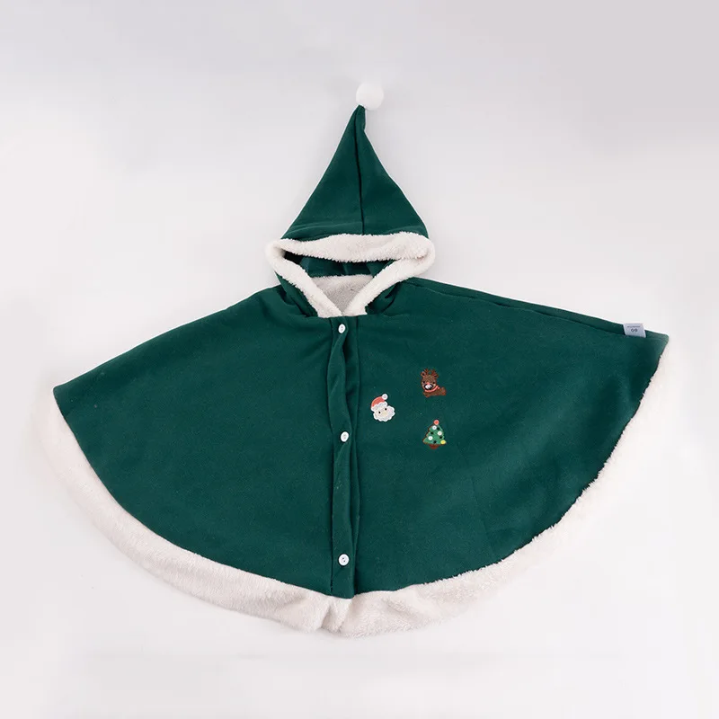 Boy Christmas Fairy  Winter Christmas Santa Claus Cosplay Red Cloak Brown Deer  Costume baby elf