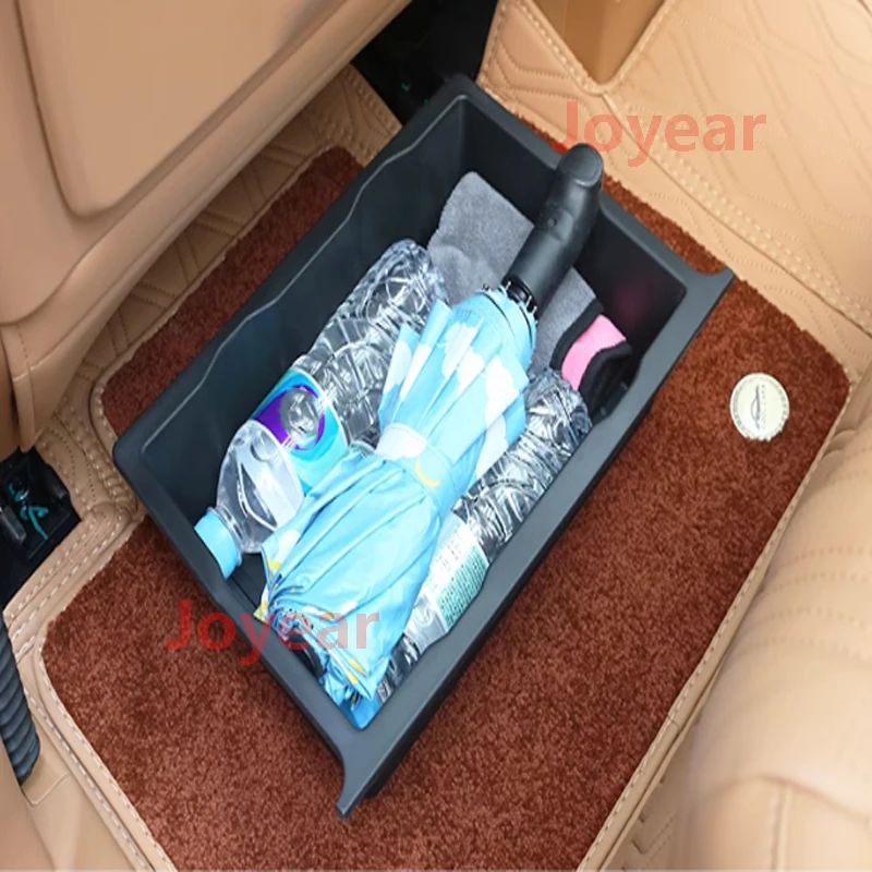 For Great Wall Tank 500 Hi4-T 2023-2024 Car Storage Box Under Driver Passenger Seats TPE Waterproof Wear-resistant Accessory