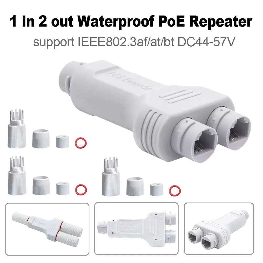 extensor poe para camera ip portas ieee8023af distancia de transmissao 100m portas lan 01