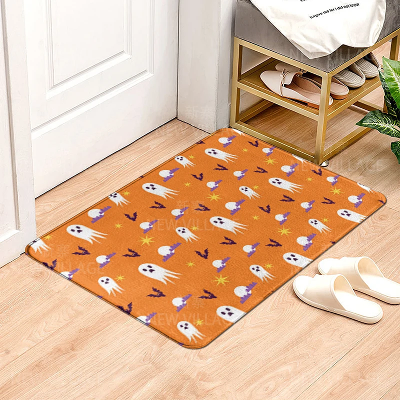 House entrance carpet Home door mat Living Room Bath Foot bathroom non-slip water absorption rugs bath Halloween Autumn Pumpkin