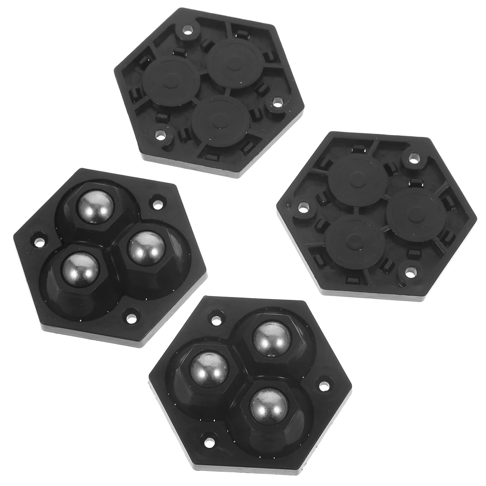 Roda universal para lixeira, rodízios de eletrodomésticos, roda para pequenos eletrodomésticos, adesivo elétrico, ABS Mini, acessórios para casa, 4 pcs