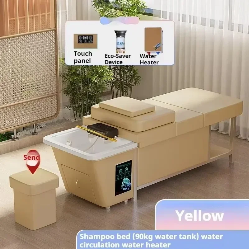2025 Ingebouwde watertank hoofdspa shampoo stoel salon wasbak Japanse haarwas styling Camilla Lashista shampoo meubilair