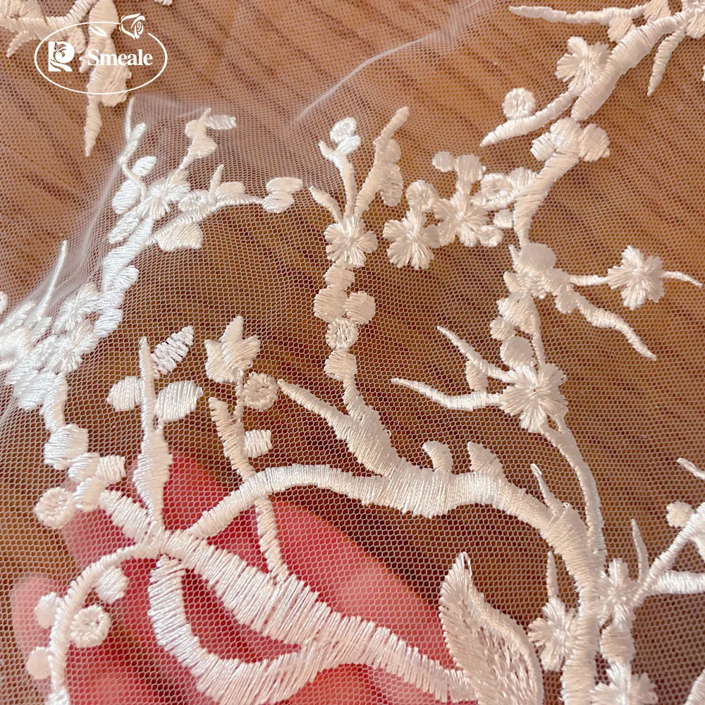 Spitze Stickerei Blumen stoff, Hochzeits kleid, Kinder bekleidung, DIY Kleid Zubehör, RS2401 – Detail 5