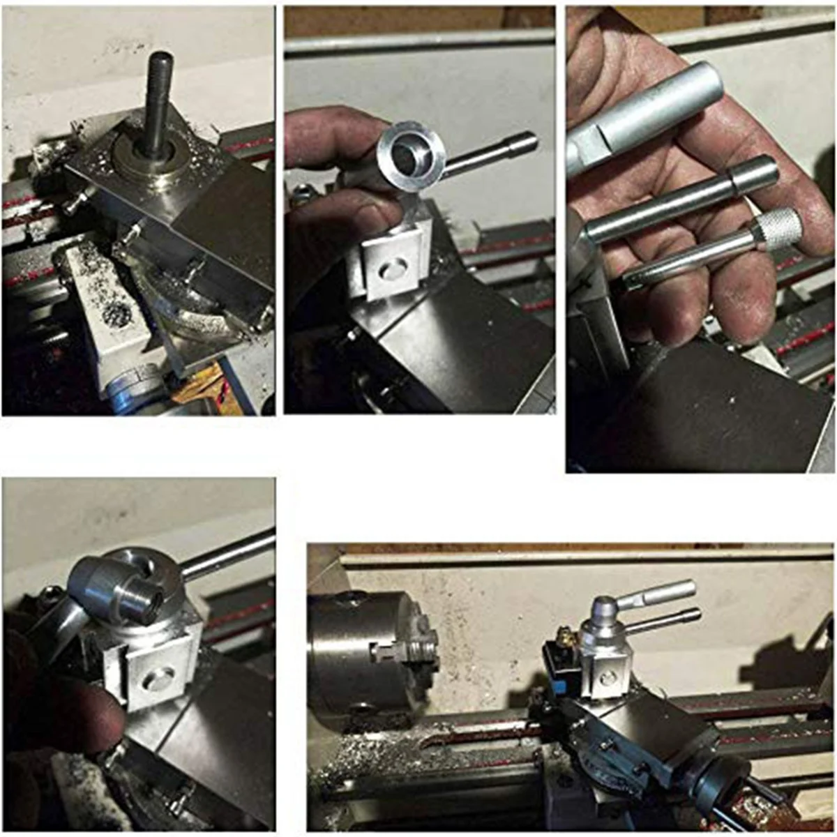 ABJS Mini Torno Suporte de Ferramenta de Mudança Rápida e Suporte de Ferramenta Suporte de Ferramenta Multifid, Kit de Ferramentas 120034,