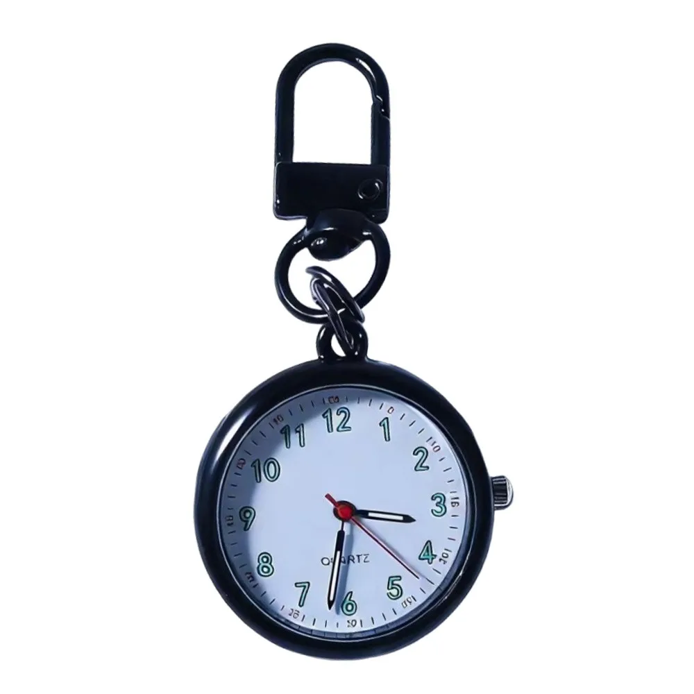 Silent Movement Exam Watch Alloy Case Mini Size Pocket Watch Reusable Design Leather Cover Pendant Watch Weekly Planning