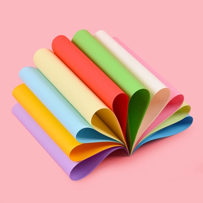 100-Sheet Folding Paper 10-Color Square  Paper Double Sided  Paper