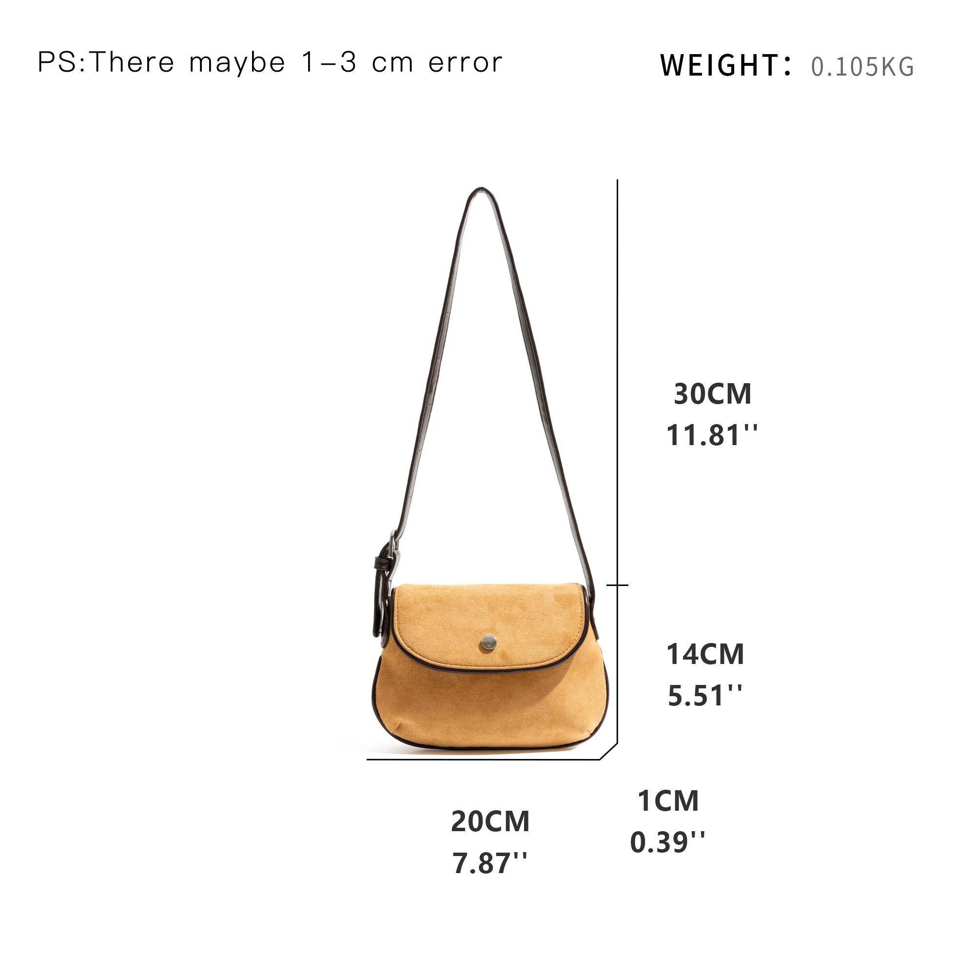 CKKUI New Autumn and Winter Suede Crossbody Bag, Vintage Leopard Print Fashionable Women's Bag, Daily Commuting Saddle Bags