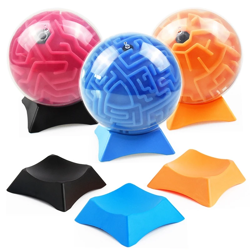 3pcs Ball Toy Stand Display Holder Rack Support Base For Soccer Volleyball Basketball Football Rugby Crystal Labyrinth maze ball