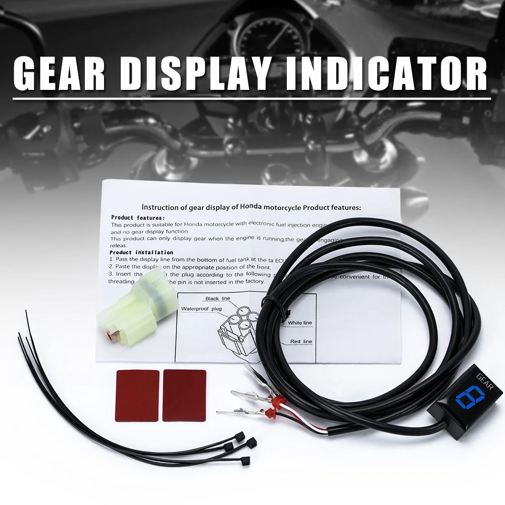 Motorcycle Gear Display Indicator Waterproof For HONDA CBR600F CBR1000R CBR300R CB500F CB600F CBR500R CBR600RR CB300F CMX500