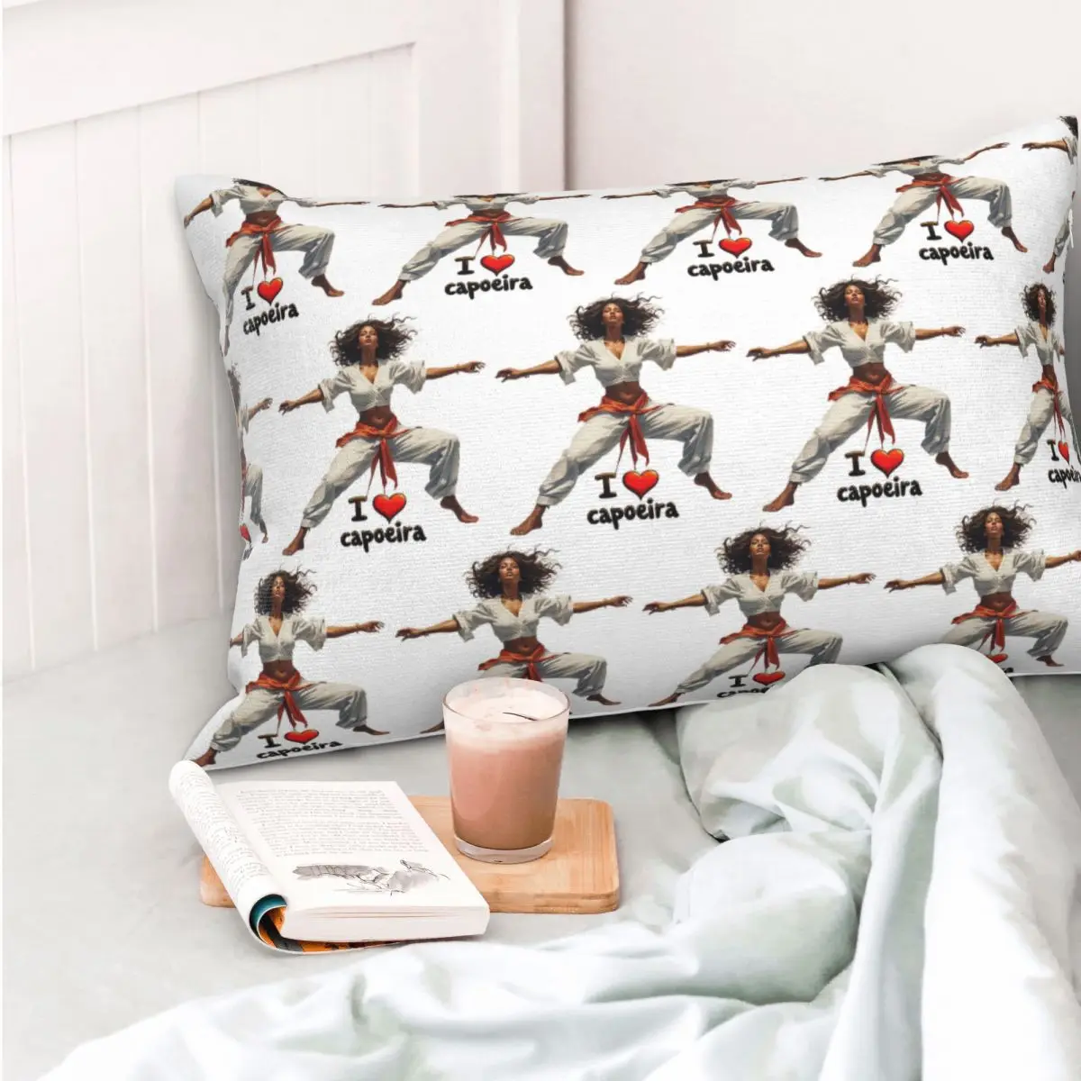

Dynamic Capoeira Art I Love Capoeira Дизайн Прямоугольная наволочка Чехлы для подушек Декоративная кровать для спальни Домашний комфорт Пледы подушки