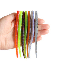 New 12cm 3.2g 10pcs Floating TPE Soft Fishing Bait Trout Lures Pesca Fishing Tackle Soft Worm Lure