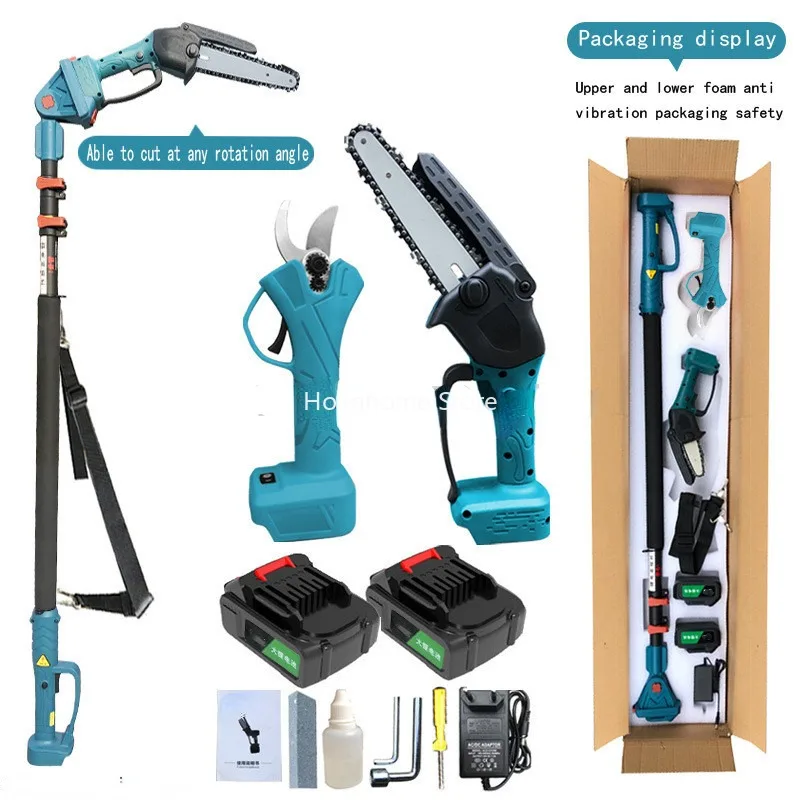 green charging Electric high branch saw high-altitude trimming chain lithium battery