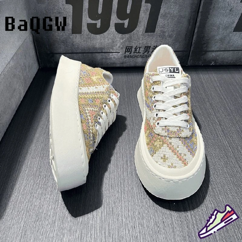 

Hot Sale Print Men's Slip on Loafers Lightweight Breathable Comfort Outdoor Flats Non Slip Soft Sole Casual Daily Walking Shoes