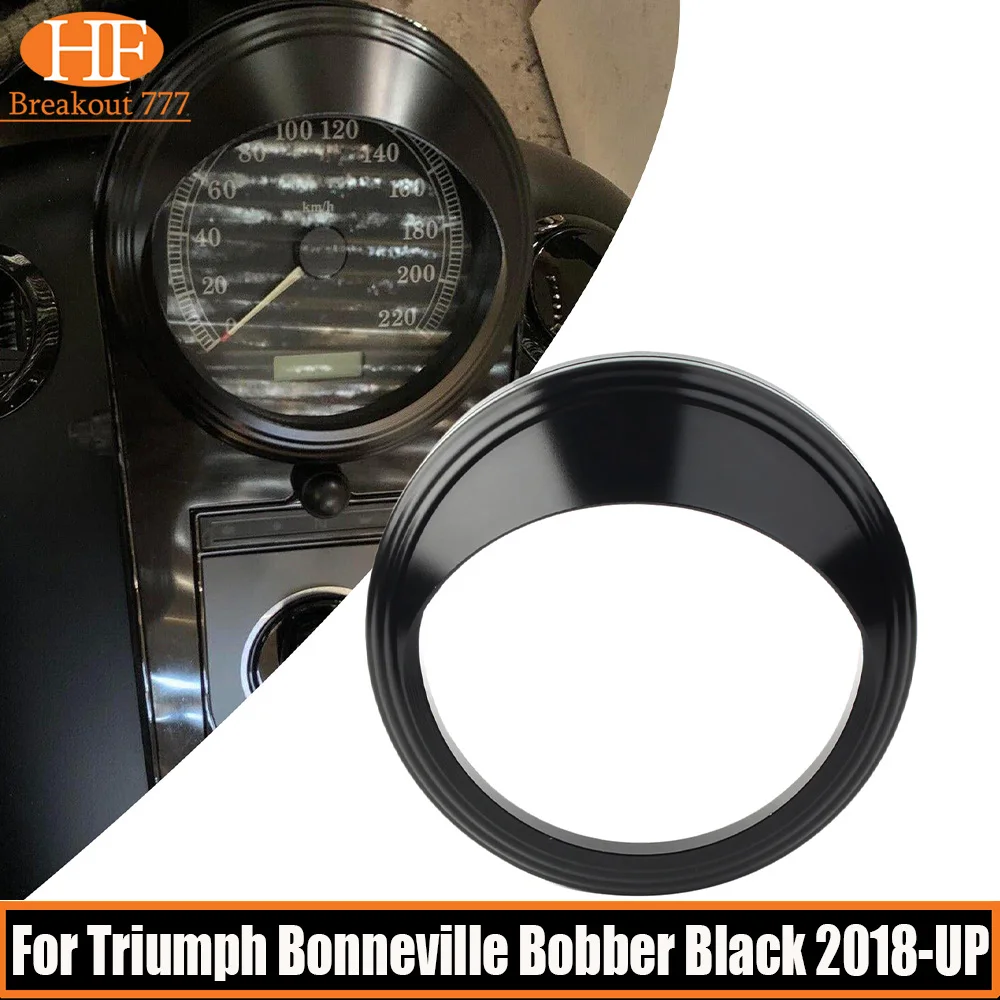 

4.9" Motorcycle Speedometer Trim Bezel Ring Visor Cover Chrome Black Speedometer For Most Harley Davidson Touring Road King