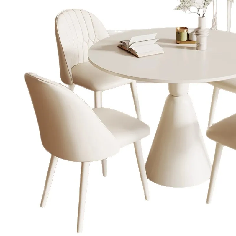 

Modern rock slab dining table and chair combination milk tea shop